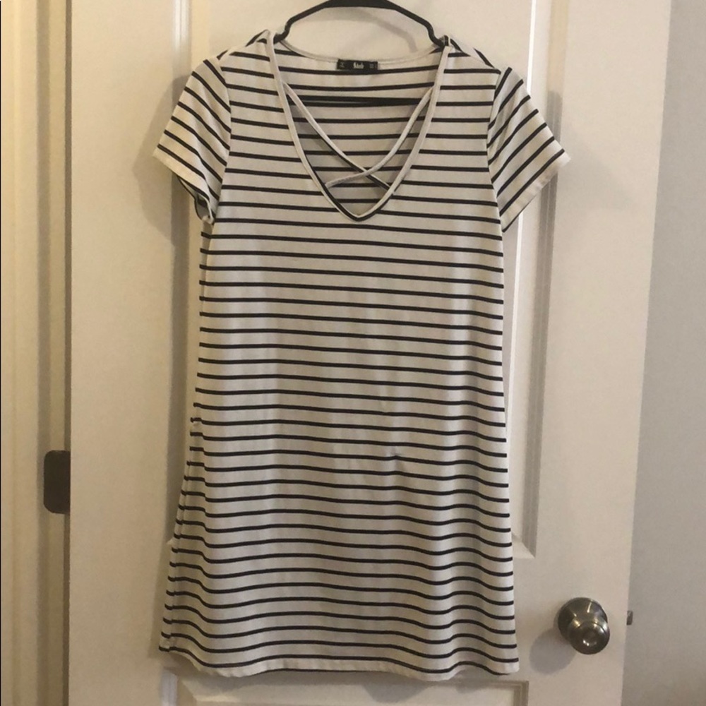 Black and White Stripped Dress